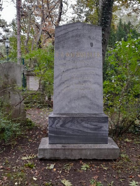 Grabmal von Ferdinand Waldmüller im Gräberhain im Waldmüllerpark (Foto: Susanne Claudine Pils)